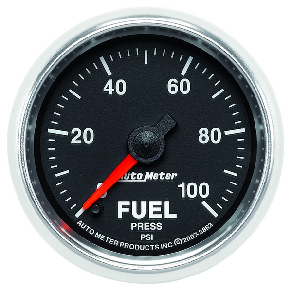 2-1/16" FUEL PRESSURE, 0-100 PSI, GS